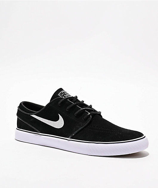 Nike SB Zoom Janoski OG+ Black & White Skate Shoes | Zumiez Nike SB Zoom Janoski OG+ Black & White Skate Shoes | Zumiez